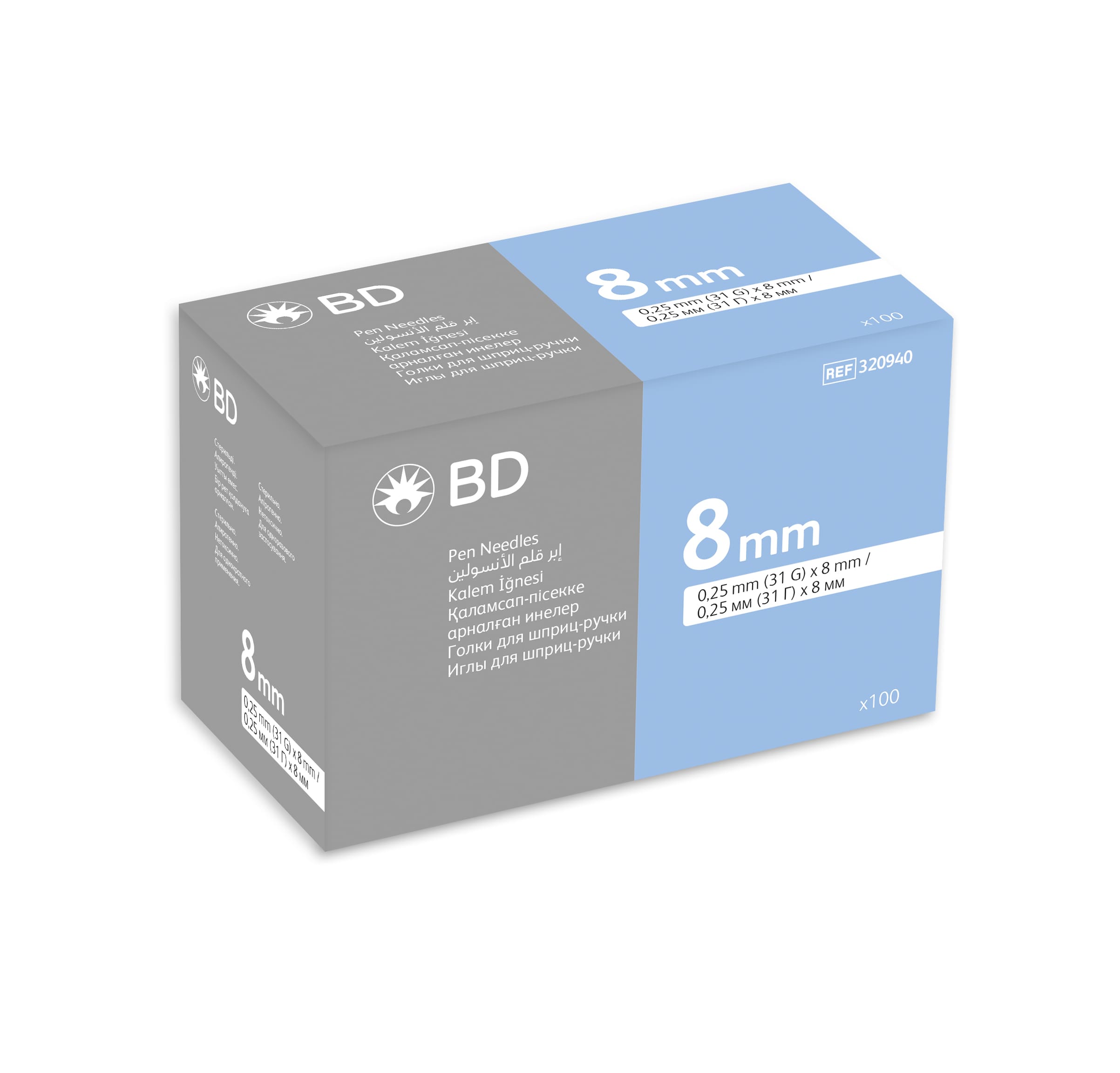 BD Tm Kalem iğnesi 31G x 8 mm